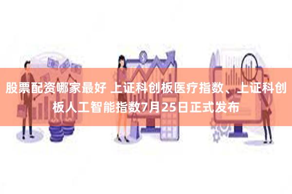 股票配资哪家最好 上证科创板医疗指数、上证科创板人工智能指数7月25日正式发布