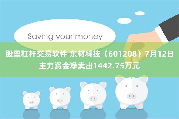 股票杠杆交易软件 东材科技（601208）7月12日主力资金净卖出1442.75万元