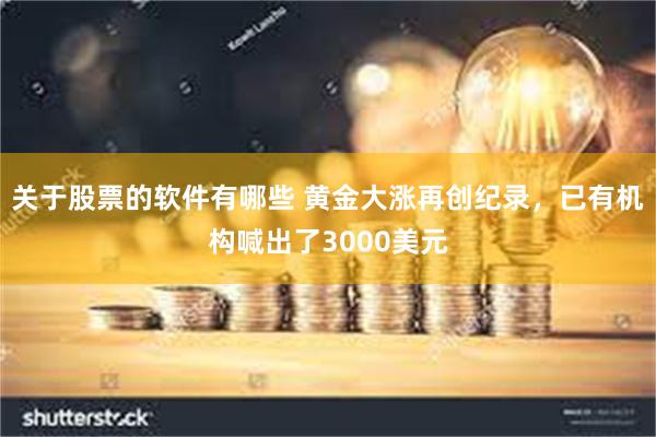 关于股票的软件有哪些 黄金大涨再创纪录，已有机构喊出了3000美元