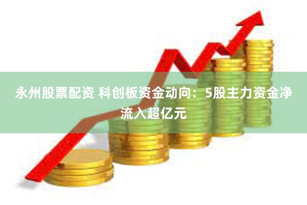 永州股票配资 科创板资金动向：5股主力资金净流入超亿元