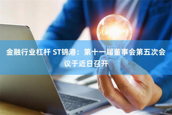 金融行业杠杆 ST锦港：第十一届董事会第五次会议于近日召开