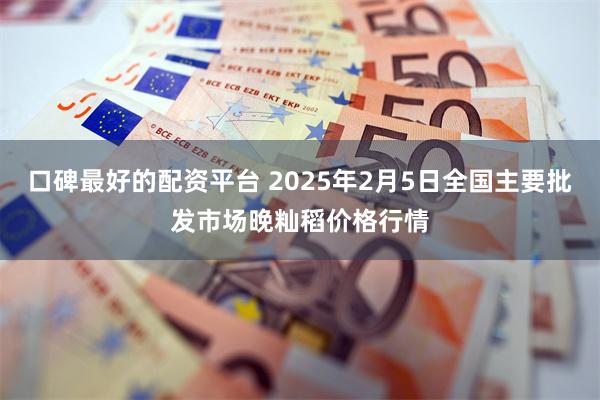 口碑最好的配资平台 2025年2月5日全国主要批发市场晚籼稻价格行情